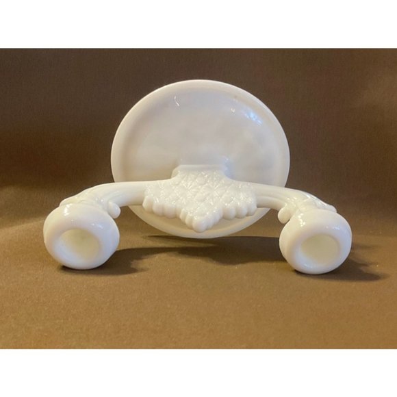 Beautiful Milk Glass Tapered Candlestick Holder Perfect For Wedding Union! - Picture 5 of 9